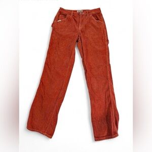 Five Star General Orange Corduroy Carpenter Pants 26 Y2K Workwear Gorpcore Indie